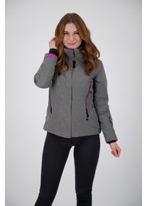 DEPROC Active Damen Winterjacke "CALGARY WINTER Women", grau, sportlich, Gr. 36, 75% Polyamid 25% Polyester, Jacken, weiche Skijacke in sportlicher