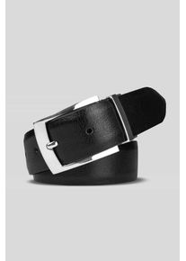 MEYER Damen Ledergürtel "Gürtel", schwarz, casual, Gr. 120, unifarben, Baumwolle, Gürtel, im unifarbenen Design
