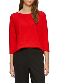 s.Oliver Damen Langarmshirt, rot, casual, Gr. 40, unifarben, Obermaterial: 100% Baumwolle, Shirts, aus Flammgarn
