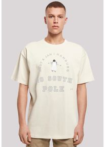 F4NT4STIC Herren T-Shirt "Pinguin Knut & Jan Hamburg", beige, casual, Gr. XL, Obermaterial: 100% Baumwolle, Shirts, Print