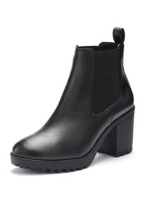 Vivance Damen Chelseaboots, Gr. 37, schwarz, Obermaterial: 100% Lederimitat. Futter: 100% Lederimitat. Decksohle: 100% Lederimitat. Laufsohle: 100%