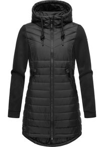 Ragwear Damen Langjacke "Sandrra Long", schwarz, sportlich, Gr. S, Obermaterial: 100% Polyester, Futter: 100% Polyester, Wattierung: 100% Polyester,