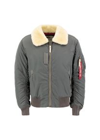 Herren Bomberjacke "Alpha Industries Men - Bomber Jackets Injector III", grau, Gr. XXXL, Alpha Industries, Obermaterial: 100% Nylon, Futter: 100%