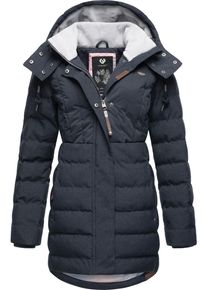 Ragwear Damen Winterjacke "Ashanta Block", blau, modisch, Gr. XL, Außenmaterial: 100% Polyester, Innenfutter: 100% Polyester, Wattierung: 100%