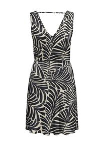 Only Damen Minikleid "ONLNOVA LIFE VIS SARA STRING DRESS AOP"schwarz aop:611 la palma, modisch, Gr. L, bedruckt, Web, Obermaterial: 100% Viskose,