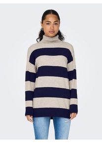 Only Damen Rollkragenpullover "ONLIBI LS LONG ROLLNECK CC KNT", blau, modisch, Gr. XS, unifarben, Strick, Obermaterial: 50% Viskose, 27% Nylon, 23%