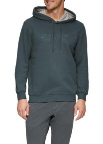 s.Oliver Herren Kapuzensweatshirt, grau, casual, Gr. M, unifarben, bedruckt, Sweatware, Obermaterial: 70% Baumwolle, 30% Polyester, Sweatshirts, mit