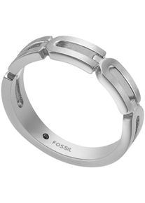 Fossil Damen Fingerring "HERITAGE JF04694710, JF04693040", 16,5, Edelstahl, 5,3mm, silber, Edelstahl, Fingerringe