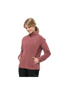 Jack Wolfskin Damen Fleecejacke "MOONRISE FZ W", rot, sportlich, Gr. S, Fleece, Obermaterial: 100% Polyester, Jacken, mit kurzem Systemreißverschluss