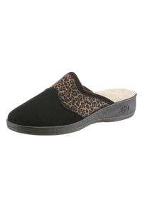 Landgraf Damen Pantoffel, Gr. 40, schwarz, Textil, Schuhe