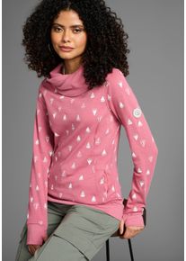 Kangaroos Damen Sweatshirt, lila, casual, Gr. 48, Interlock, Obermaterial: 60% Baumwolle, 40% Polyester, Sweatshirts, Langarm mit Daumenlöchern,