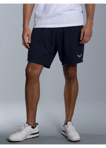 TRIGEMA Herren Bermudas "TRIGEMA Bermuda mit praktischem Kordelzug", blau, Gr. L, 70% Baumwolle, 30% Polyester, Hosen