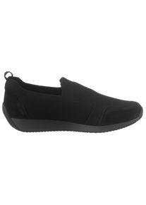 Ara Damen Slip-On Sneaker "LISSABON", Gr. 2,5, schwarz, Textil, sportlich, Schuhe, Slipper, Halbschuh, Freizeitschuh mit Gore-Tex