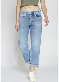 Gang Damen Boyfriend-Jeans "94THELMA", blau, Gr. 28, Denim/Jeans, Obermaterial: 99% Baumwolle, 1% Elasthan, Jeans