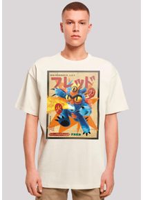 F4NT4STIC Herren T-Shirt "Big Hero 6 Fred Newspaper", beige, casual, Gr. XXL, Obermaterial: 100% Baumwolle, Shirts, Premium Qualität