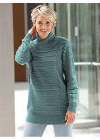Classic Basics Damen Longpullover "Longpullover", grün, Gr. 42, unifarben, 100% Polyacryl, Pullover