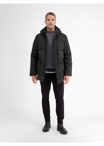 Lerros Herren Parka "Lerros Funktionsparka in Shell-Materialmix, dick gefüttert", schwarz, Gr. XXXL, 100% Polyester, Jacken, Wasser- und