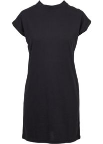 Urban Classics Damen Shirtkleid "Urban Classics Damen Ladies Turtle Extended Shoulder Dress", schwarz, klassisch, Gr. S, unifarben, 100% Baumwolle,