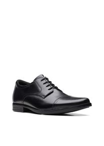 Clarks Herren Schnürschuh "Howard Cap", Gr. 40, schwarz, Leder, elegant, Schuhe, in eleganter Optik, Freizeitschuh, Halbschuh, Schnürschuh