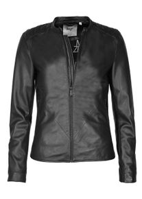 Maze Damen Lederjacke "42021150", schwarz, Gr. L, Obermaterial: 100% Lammleder / Innenfutter: 100% Polyester/ Ärmelfutter: 100% Polyester, Jacken