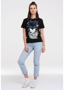 logoshirt Damen T-Shirt "DC Comics – Batman", schwarz, casual, Gr. XL, unifarben, 100% Baumwolle, Shirts, mit lizenziertem Print