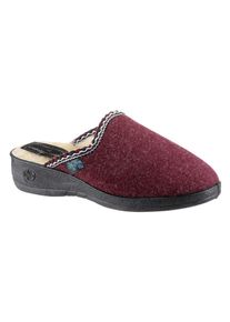 Landgraf Damen Pantoffel, Gr. 41, rot, Textil, Schuhe