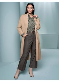 Heine Damen Strickjacke, beige, Gr. 46, unifarben, 50% Viskose, 28% Polyester, 22% Polyamid, Strickjacken