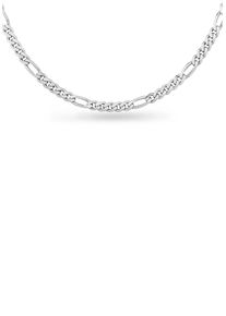 Firetti Damen Kette ohne Anhänger "Schmuck Geschenk Silber 925 Halsschmuck Halskette Figarokette", 50, Silber 925 (Sterlingsilber), B: 5,3mm, silber,