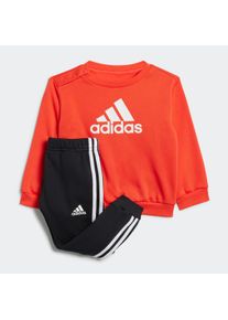 Kinder Trainingsanzug "I BOS LOGO JOG", rot, sportlich, Gr. 80, adidas Sportswear, clean, Obermaterial: 70% Baumwolle, 30% Polyester, Sportanzüge