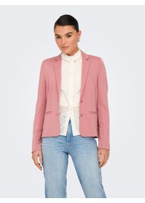 Only Damen Blusenblazer "ONLJENNY PRINTED BLAZER TLR", rosa, modisch, Gr. M, unifarben, Obermaterial: 63% Viskose, 33% Polyester, 4% Elasthan, Blazer
