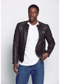 Mustang Herren Lederjacke "31019253", schwarz, Gr. M, Obermaterial: 100% Leder, Lamm / Innenfutter: 100% Baumwolle / Fütterung: 100% Polyester /