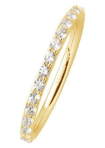 XENOX Damen Fingerring "XS KRAPPE GOLD, XS KRAPPE SILBER, XS7389, XS7389G", 58, Silber 925 (Sterlingsilber), 1,8mm, gold, Silber 925