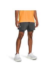 Under Armour Herren Shorts, grau, sportlich, Gr. XL, bedruckt, unifarben, Jersey, Obermaterial: 100% Polyester. Obermaterial 2: 90% Polyester, 10%