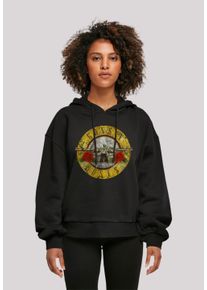 F4NT4STIC Damen Kapuzenpullover "Guns 'n' Roses Vintage Classic Logo", schwarz, casual, Gr. M, Obermaterial: 100% Baumwolle, Pullover, Print