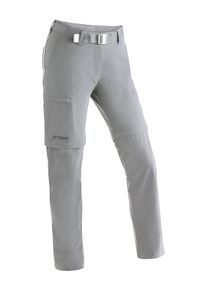 Maier Sports Damen Funktionshose "Inara slim zip", grau, Gr. 23, 90% Polyamid, 10% Elasthan, Hosen, Damen Wanderhose, zipp-off Outdoor-Hose, 4