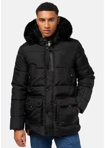 STONE HARBOUR Herren Steppjacke "Mironoo", schwarz, modisch, Gr. S, Oberstoff: 100% Polyester, Futter: 100% Polyester, Wattierung: 100% Polyester,