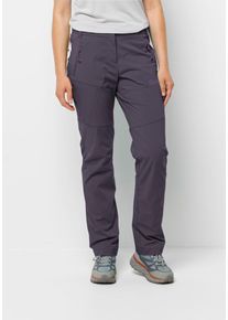 Jack Wolfskin Damen Softshellhose "GLASTAL PANTS W", lila, Gr. 36, OBERSTOFF: 94% POLYAMID, 6% ELASTHAN LINING 100% POLYESTER, Hosen