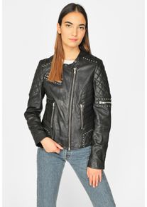 Maze Damen Lederjacke "42021285", schwarz, Gr. S, Obermaterial: 100% Leder, Lamm / Innenfutter: 100% Baumwolle / Ärmelfutter: 100% Polyester, Jacken