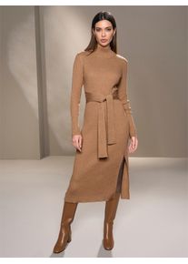 Heine Damen Strickkleid "Strickkleid", gelb, Gr. 42, unifarben, 45% Viskose, 27% Baumwolle, 25% Polyamid, 3% Kaschmir, Kleider