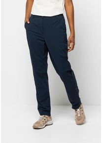 Jack Wolfskin Damen Outdoorhose "DESERT ROLL UP PANTS W", blau, Gr. 34, OBERSTOFF: 95% POLYAMID, 5% ELASTHAN; Futter: 65% POLYESTER, 35% BAUMWOLLE,