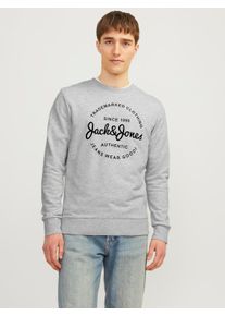 Jack & Jones JACK & JONES Herren Sweatshirt "JJFOREST SWEAT CREW NECK", weiß, casual, Gr. XS, Obermaterial: 76% Baumwolle, 23% Polyester, 1% Viskose, Sweatshirts