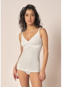 Skiny Damen Unterhemd "Micro Essentials", Gr. 38, weiß, Obermaterial: 72% Polyamid, 28% Elasthan, unifarben, basic, Unterhemden, herausnehmbare Pads