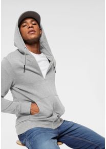 Only & Sons ONLY & SONS Herren Kapuzensweatjacke "CERES LIFE ZIP THR. HOODIE SWEAT", grau, modisch, Gr. XXL, meliert, angeraute Sweatware, Obermaterial: 65%