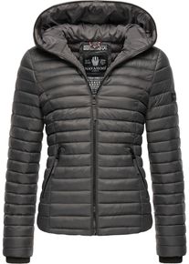 Navahoo Damen Steppjacke "Kimuk", grau, casual, Gr. M, Obermaterial: 100% Nylon, Futter: 100% Polyester, Wattierung: 100% Polyester, Ärmelfutter: