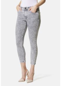 STOOKER WOMEN Damen 5-Pocket-Jeans "Rio Print Skinny Fit", grau, casual, Gr. 50, Twill, 61% Polyester, 39% Baumwolle, Jeans, Skinny Fit Casual Clean