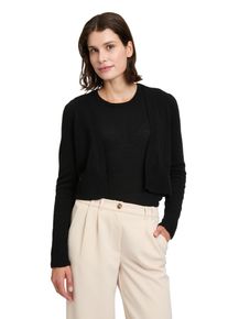 Betty Barclay Damen Strickjacke "Betty Barclay Kaschmir-Strickjacke mit Rippbündchen", schwarz, Basic, Gr. 42, Obermaterial: 100% Kaschmir.,