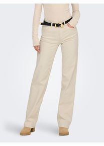 Only Damen Gerade Jeans "ONLBLUSH MID STRAIGHT DNM DOT NOOS", beige, modisch, Gr. XS, unifarben, Denim/Jeans, Obermaterial: 92% Baumwolle, 6%