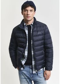 Gant Herren Daunenjacke "Light Down Jacket Daunen leicht pflegeleicht", blau, casual, Gr. S, unifarben, Web, Obermaterial: 100% Polyester.