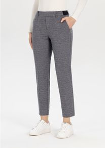 Stehmann Damen Stoffhose, grau, casual, Gr. 44, meliert, Obermaterial: 65% Polyester, 30% Viskose, 5% Elasthan, Hosen, mit Taschen