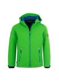 Trollkids Kinder Softshelljacke "KIDS TROLLFJORD JACKET", grün, sportlich, Gr. 164, Obermaterial: 94% Polyester, 6% Elasthan. Futter: 100% Polyester,